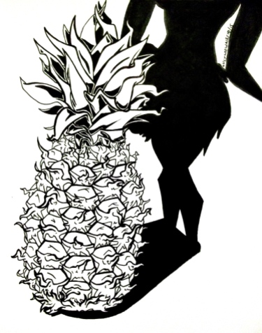 Inktober Pineapple 2015